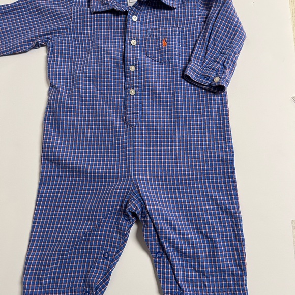 Ralph Lauren Other - Ralph Lauren baby one piece outfit in blue and orange